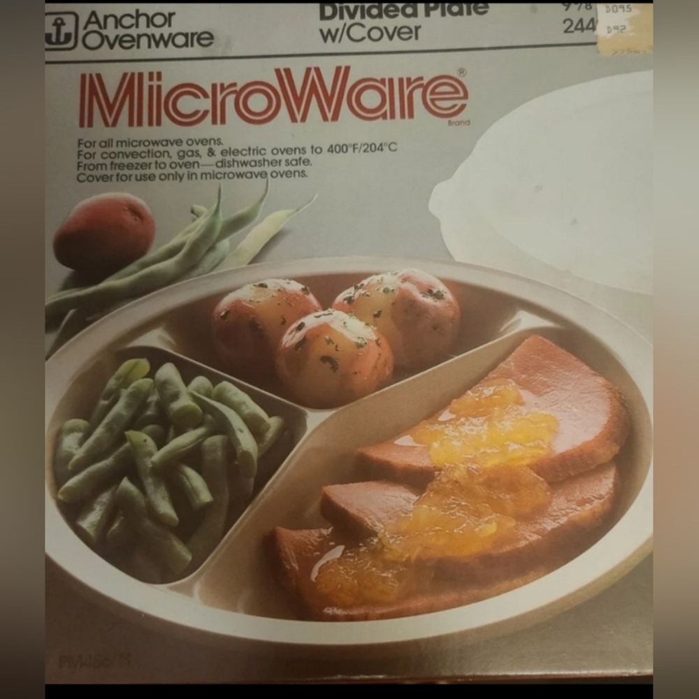 Anchor Oven ware Divided Plate- with lid